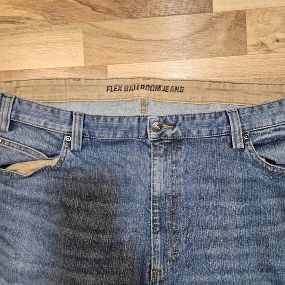 Duluth Flex Ballroom Jeans 44x30 Men’s Relaxed Fit Workwear Denim Blue - Picture 6 of 11